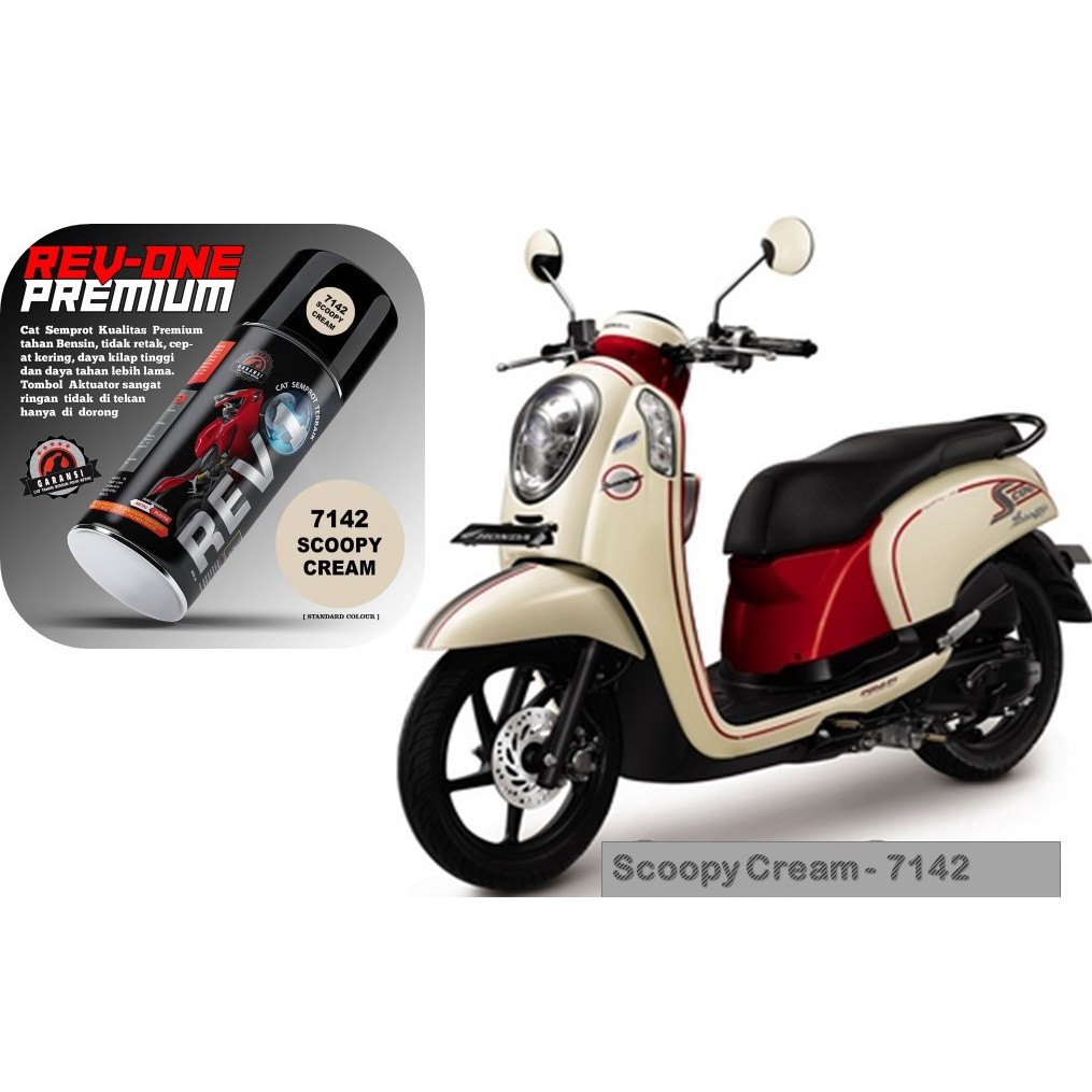 Pilok Revone  Warna Scopy Cream / Cat Semprot Mobil & Motor / Pilox Tahan Bensin