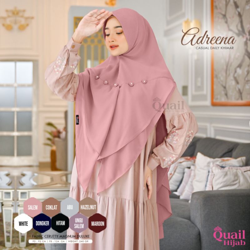 ADREENA CASUAL DAILY KHIMAR BY QUAIL ORI
