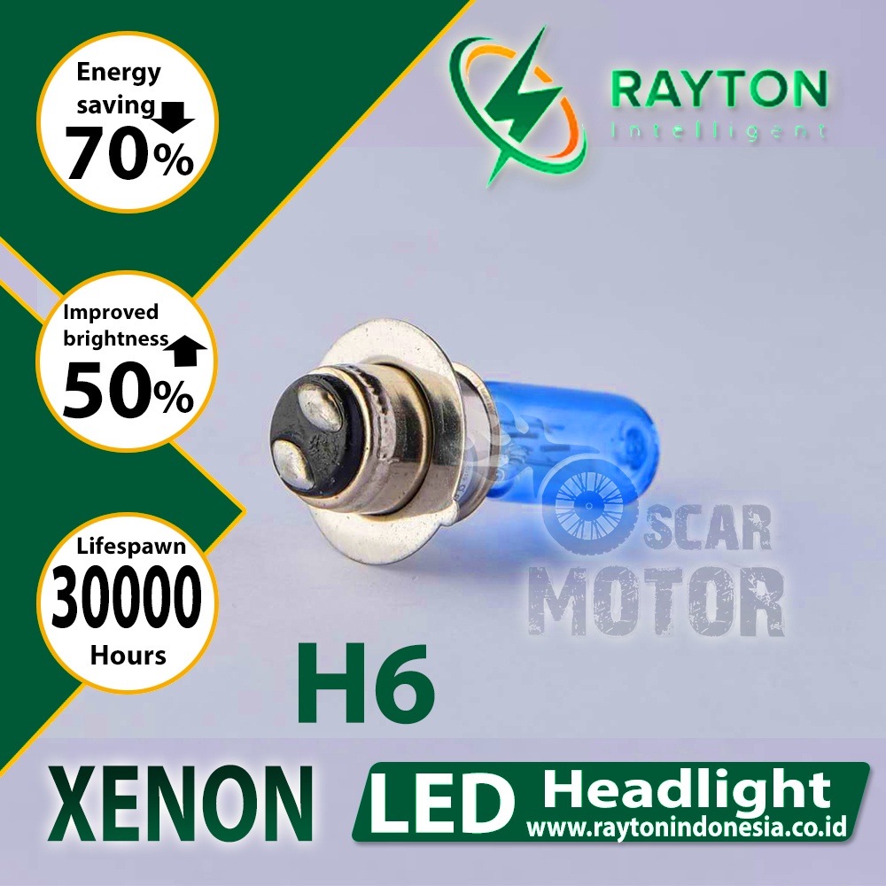 RTD LAMPU DEPAN LED XENON 25W HEAD LAMP RTD HID H4 H6 BEBEK UNIVERSAL motor