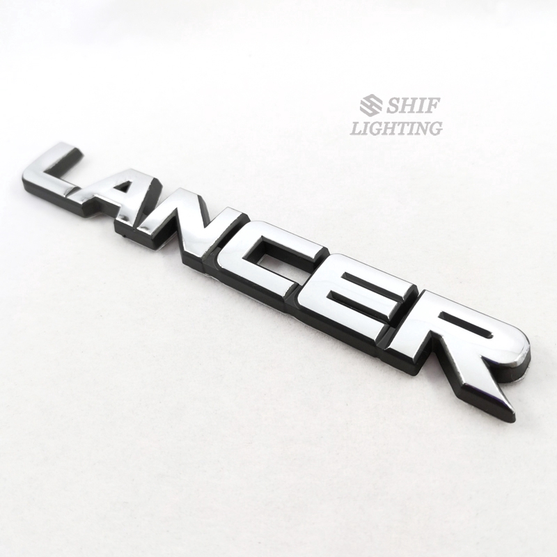 1pc Stiker Emblem Logo Lancer Bahan Abs Krom Untuk Bagasi Belakang Mobil Mitsubishi Lancer