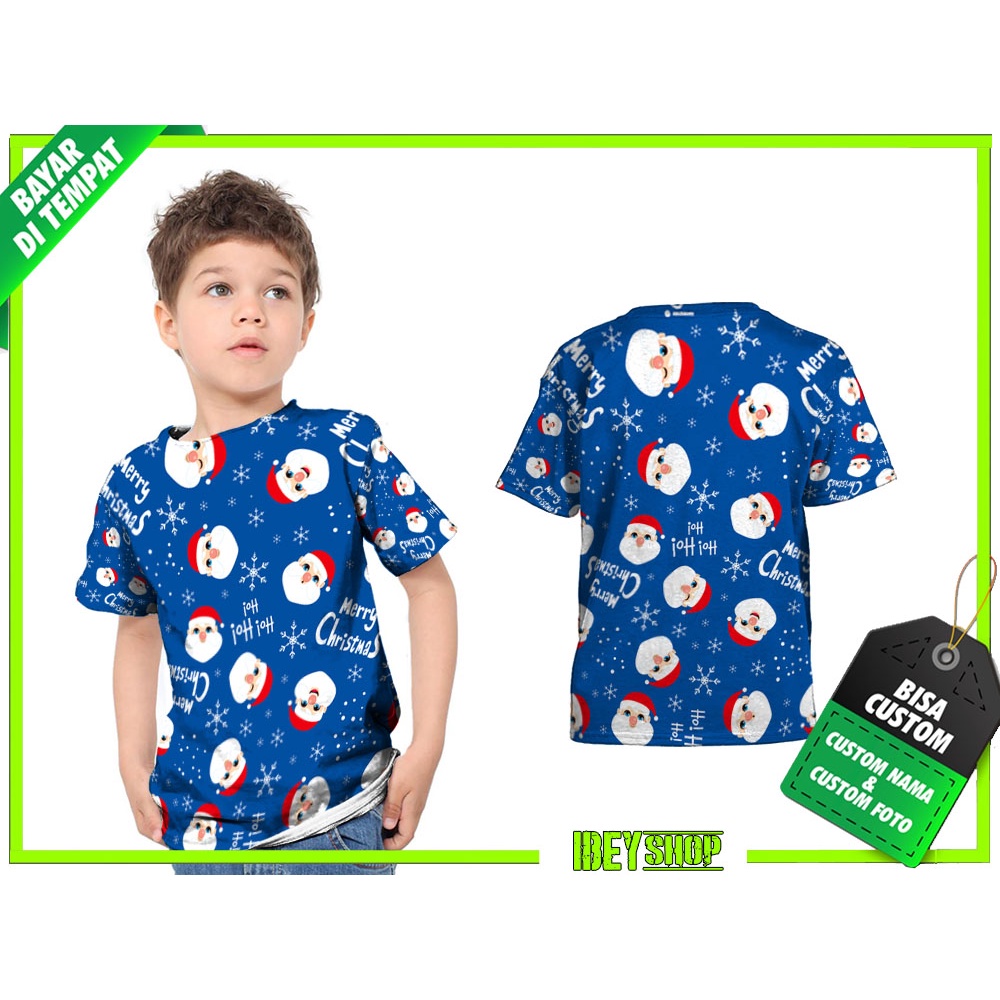 Kaos Anak MERRY CHRISTMAS NATAL 2021 - 15 Custom Fullprint