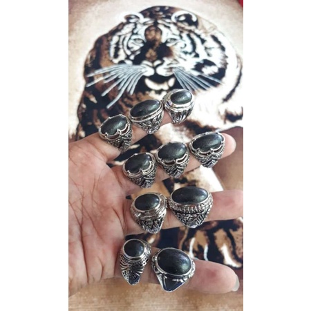 cincin akik batu badar besi asli