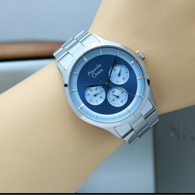 ALEXANDRE CHRISTIE AC 2889 SILVER BLUE.ORIGINAL BERGARANSI RESMI 1TH