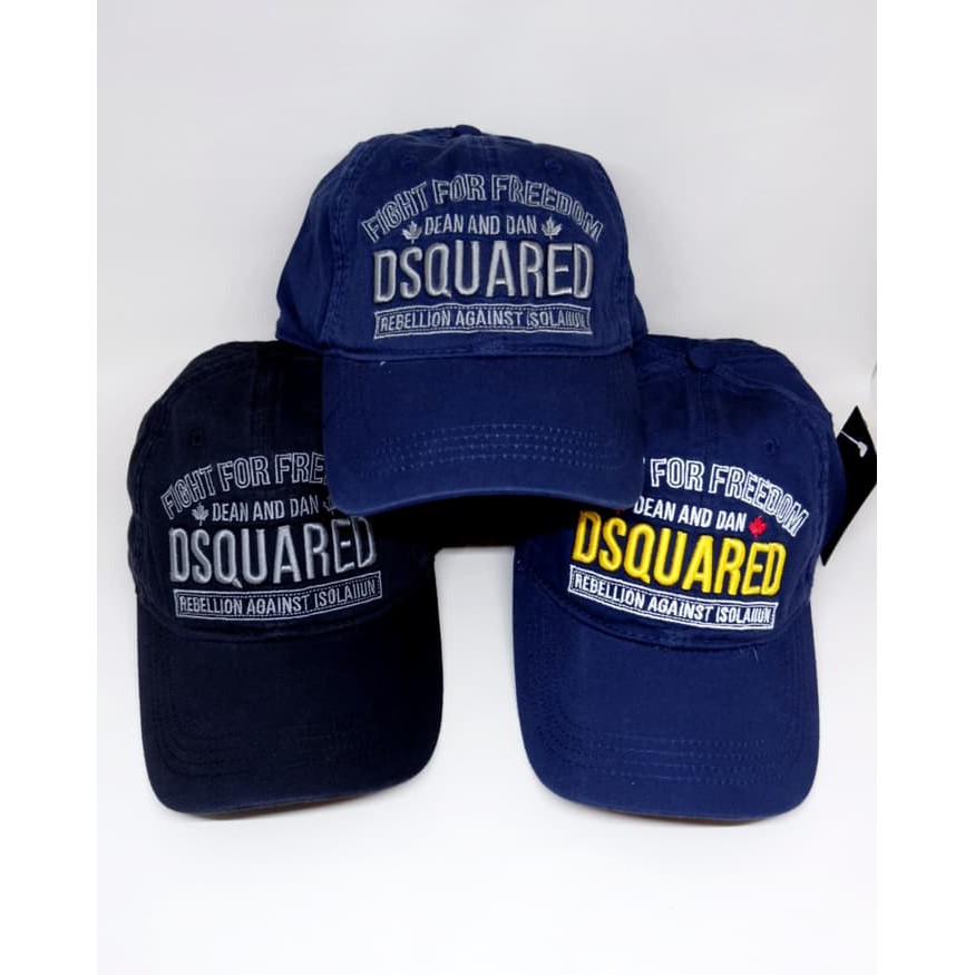 topi baseball DSQUARED2 REBELLION import 3 warna UNISEX ( FREE BOX / DUS )