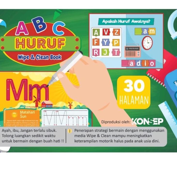 

Ready Terunik Wipe Clean Book Buku Edukasi Anak Belajar Wipe Clean Book