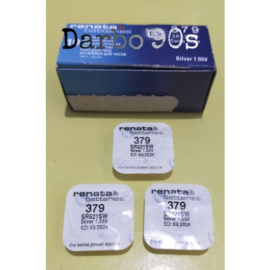 BATERAI RENATA 379 RENATA SR521SW BATERAI RENATA SR 521 SW ORIGINAL