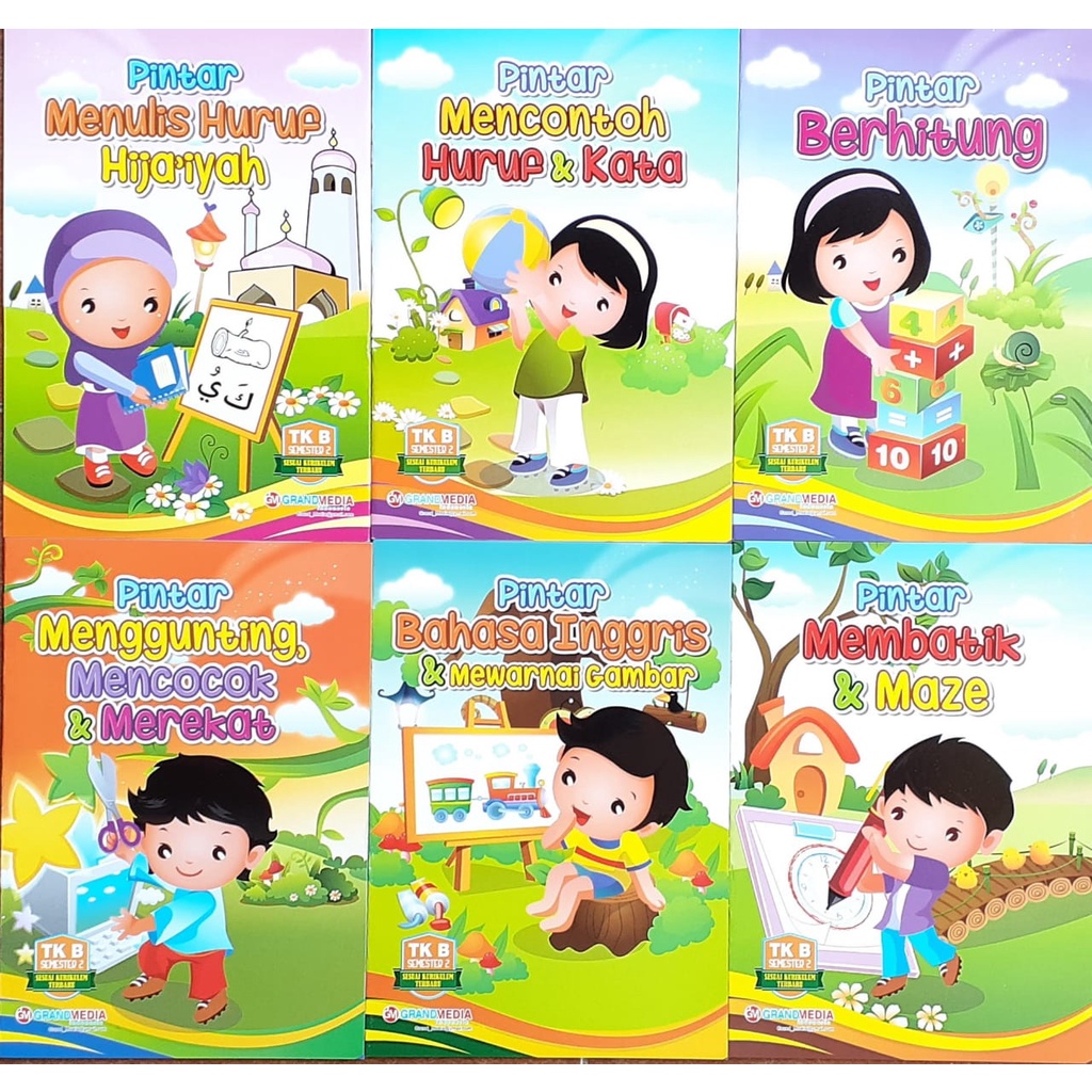 (PAKETAN) Buku materi PAUD 1 paket isi 6 buku