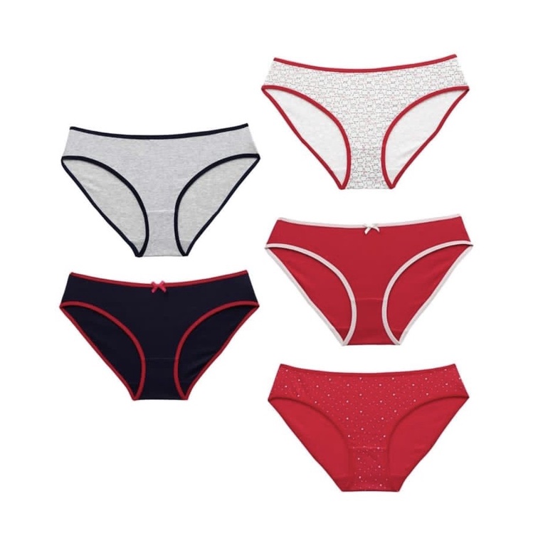 Paket isi 5PCS - Celana dalam Wanita katun Young Hearts #384