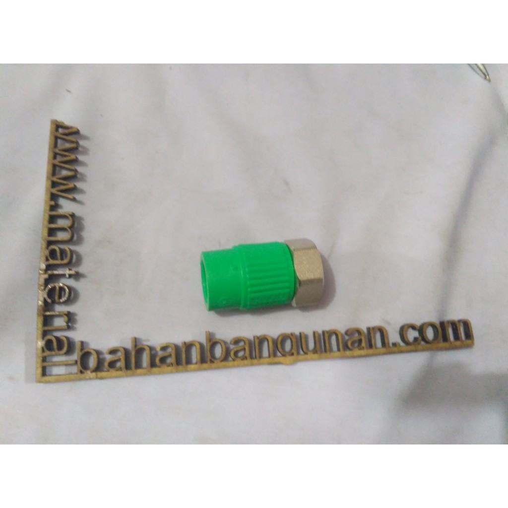 metal reducer with cup & nut 1/2 x 1/2 fitting wafin tigris green PPR flok sok besi DISKON7