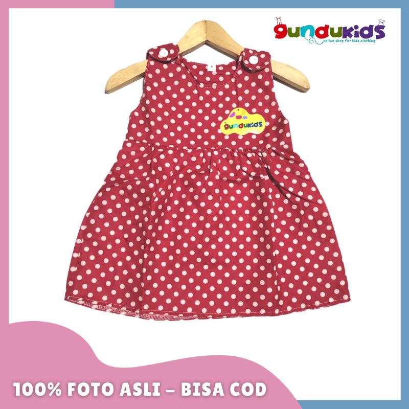 Pilih Motif / Dress kartun anak 1 tahun / bayi 0-12 bulan / kancing bahu catra / daster anak karakter / COD daster / dress karakter kancing 1-2 th / Dress anak bayi murah / lengan kutung / dress bayi perempuan-Red Polka