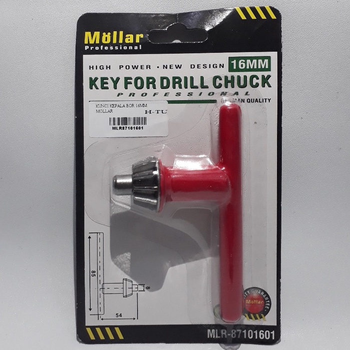 Kunci Kepala Bor Key For Drill Chuck 16 mm 16mm Mollar Kunci Bor