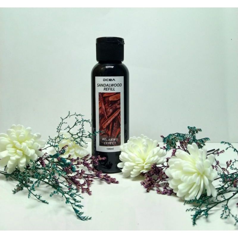 Reed Diffuser Pengharum Ruangan Aroma Bunga Aromateraphy Reed Diffuser Murah Aroma Ruangan Aroma Ruangan-REFILL100ML SNDLWOOD