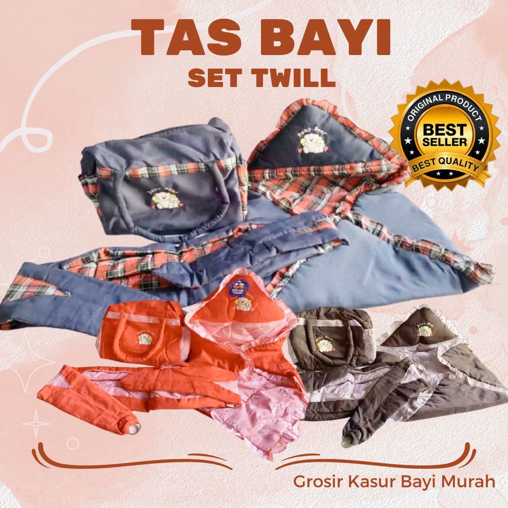 Paket Tas Perlengkapan Bayi 1 Set Selimut Gendongan Ring Murah Model Terbaru Untuk Bepergian COD