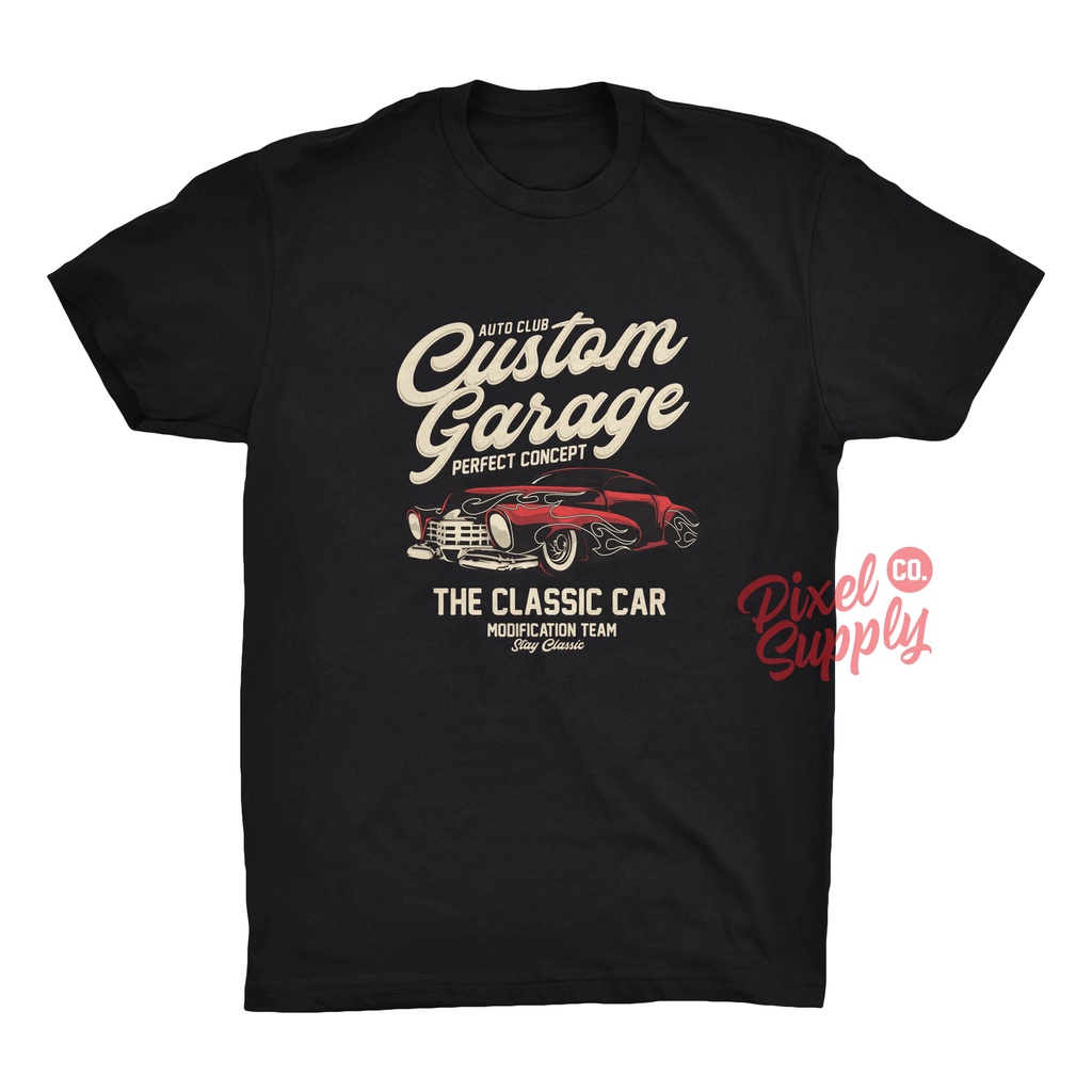 Kaos Mobil Klasik Custom Garage Kaos Vintage Retro Classic Kaos Distro Premium Original