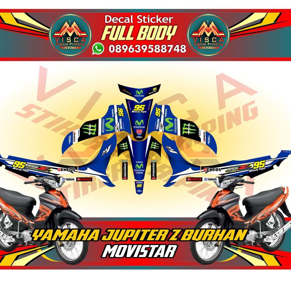 Terbaru Striping Motor Sticker Motor Decal Motor Jupiter Z