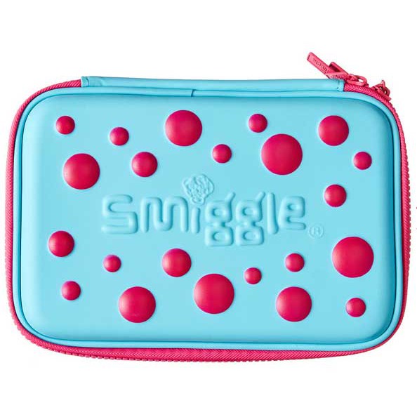 

Smiggle Spot Double Up Hardtop Pencil Case - Tempat Pensil - Blue