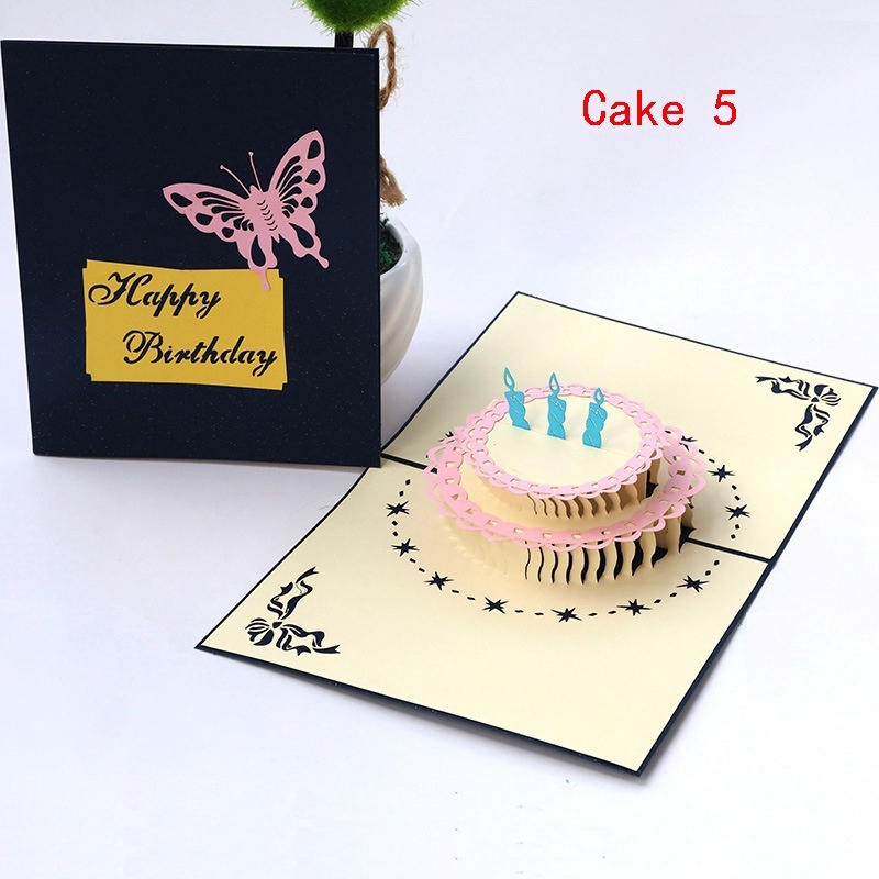 Hot New 3D Pop-up Greeting Card Love Romantic Birthday Christmas Invitation Greeting Card Gift