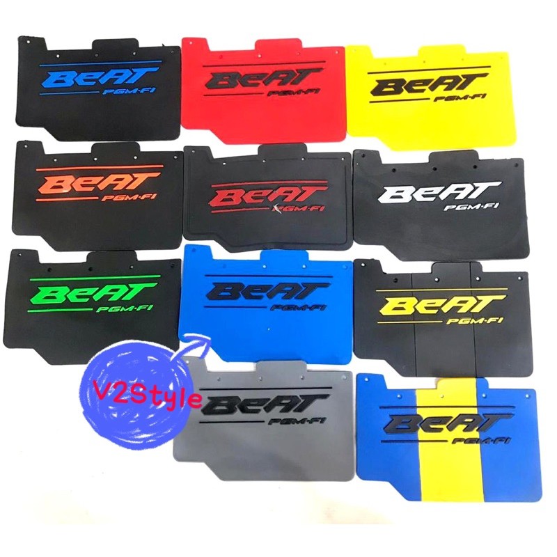 Mudflap BEAT ASLI KARET mud guard Spakbor Iejimo pelindung mesin dinamo Starter anti lumpur AksesoriS mudflap Mud Flap Beat Fi New Warna Pelindung Lumpur Beat New