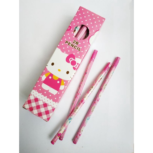 LT01 Pensil 2B Hello Kitty, Princess, Spiderman per 1pc