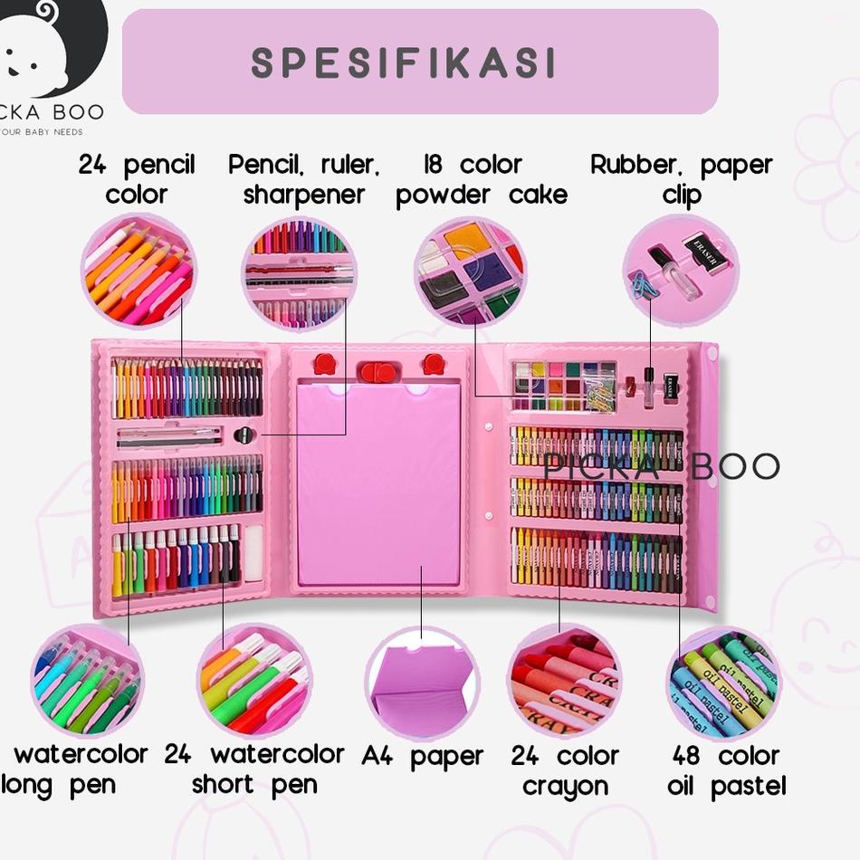 

Produk Terkeren Krayon Anak Set Full Alat Melukis dan Mewarnai PICKA BOO