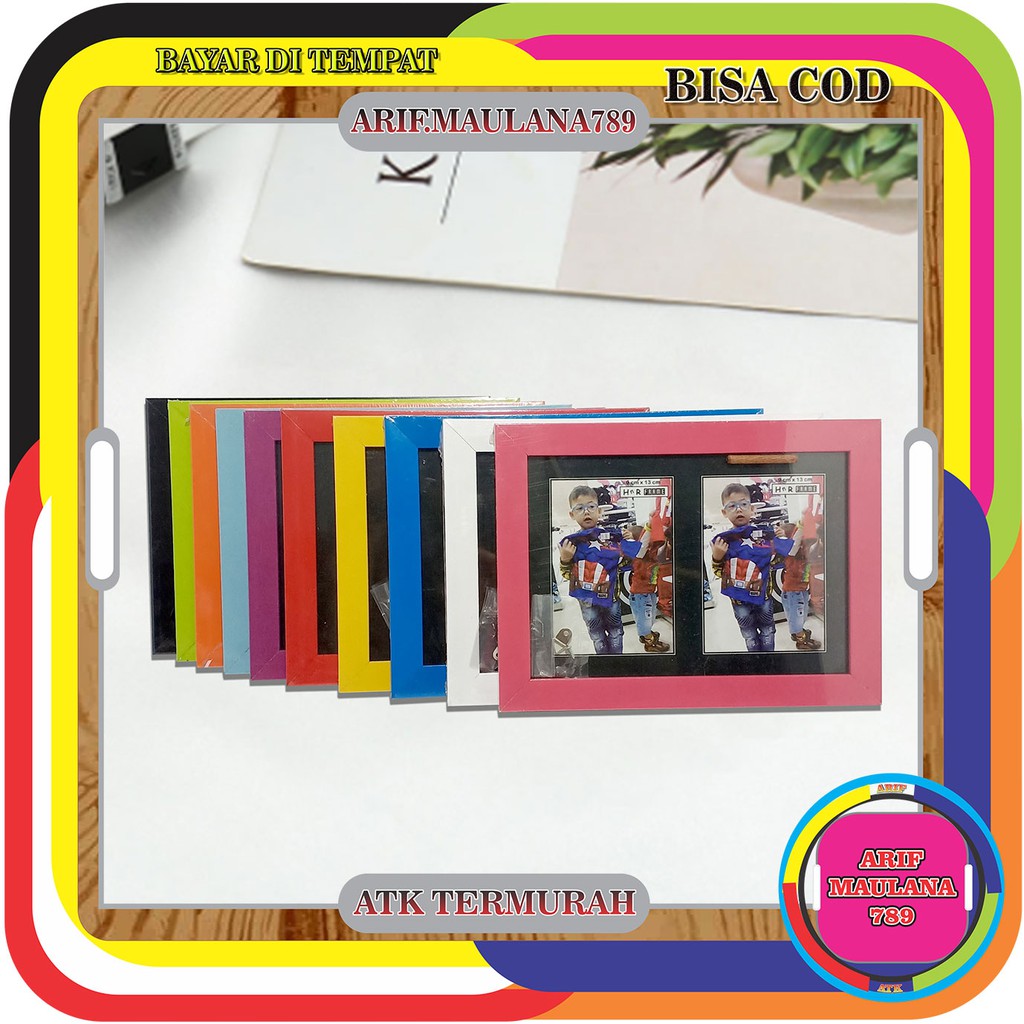 Bingkai Foto 4r 2 Susun Frame Pigura Minimalis 17 X 24cm Shopee Indonesia