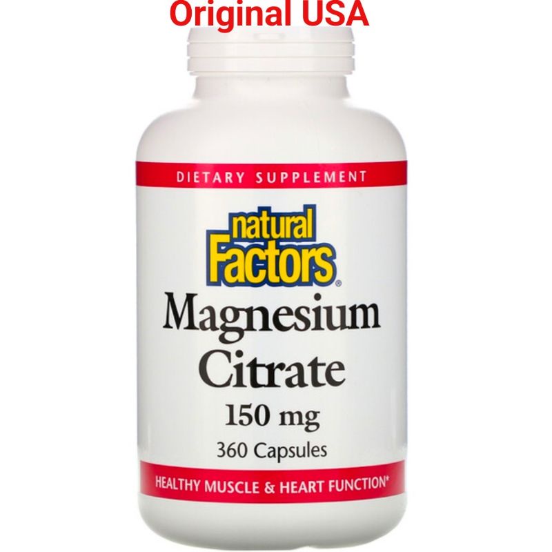 Natural Factors Magnesium Citrate 150 mg 360 Caps