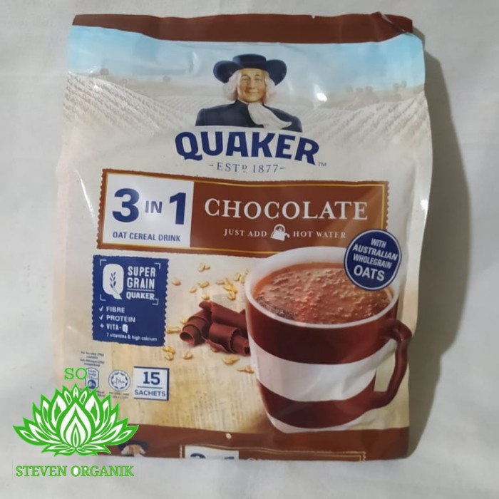 

Quaker 3 In 1 Chocolate Oatmeal Oat Cereal Drink @15 Scht