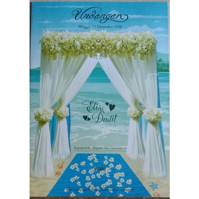 Blangko Undangan Pernikahan ERA BARU / ERBA 88209 COVER Harga Murah