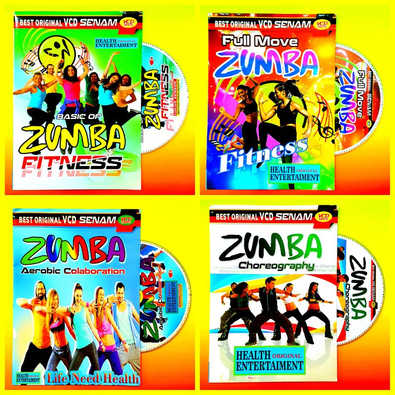 VARIASI KASET VCD  senam aerobic ZUMBA-SENAM AEROBIC ZUMBA-PANDUAN SENAM TERBARU-KASET DVD SENAM