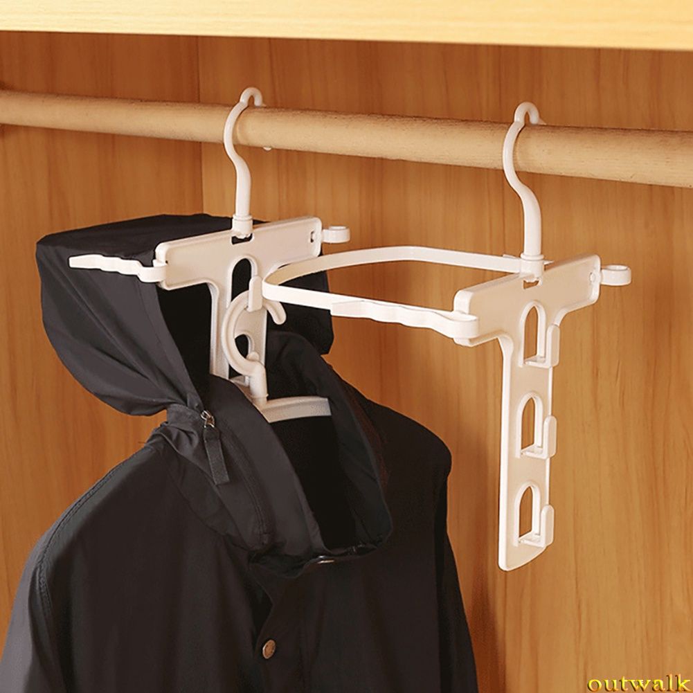 High-neck non-slip folding hanger sweater sweater rotating hanger hooded sweater multifunctional magic hanger -OW-