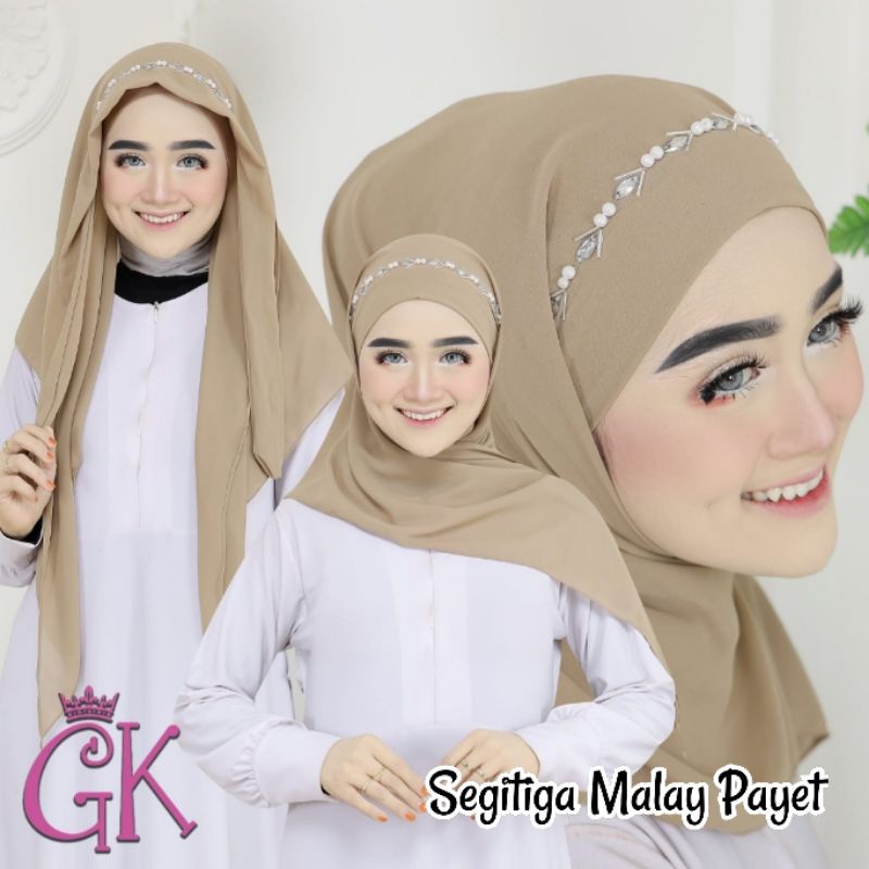 SEGITIGA MALAY PAYET / JILBAB MALAYSIA / HIJAB MALAYSIA / SEGIEMPAT MALAY / JILBAB PAYET / JILBAB PESTA / JILBAB INSTAN / SEGITIGA INSTAN