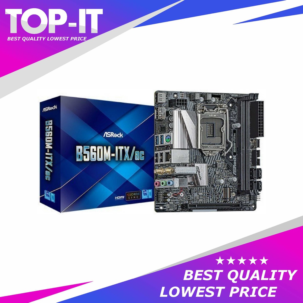 ASRock B560M ITX/AC (LGA1200,DDR4)