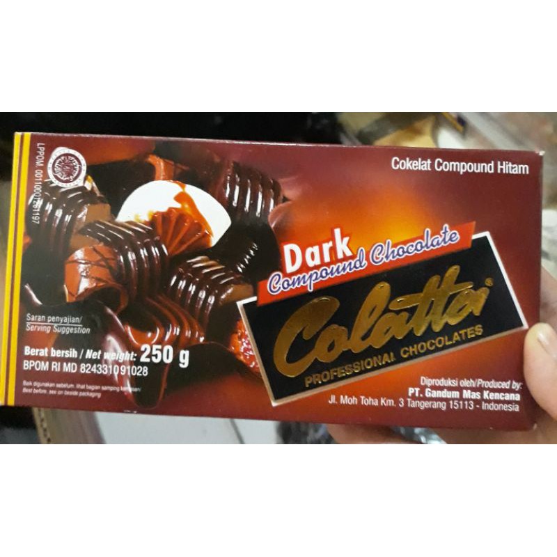 

colatta dark compound 250gr coklat batang