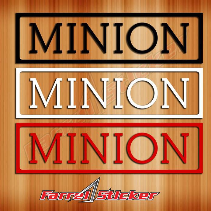 

STIKER SEPEDA STICKER MINION - 15 CM, PUTIH TERLENGKAP
