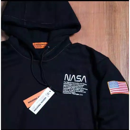 [BAYAR DI TEMPAAT] SWEATER HOODIE NASA H&amp;M FULL TAG