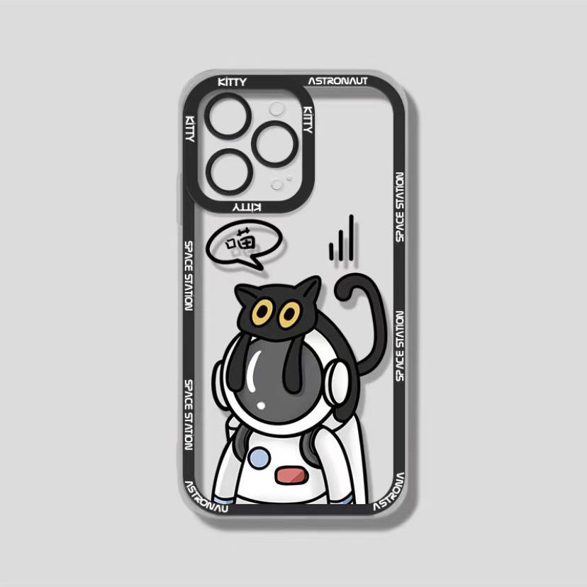 Case Desain Astronot Untuk Iphone 13 Pro Max / 12 / 11 / XS / XR / X / 8 / 7 / 6 / 6s / Plus Se20