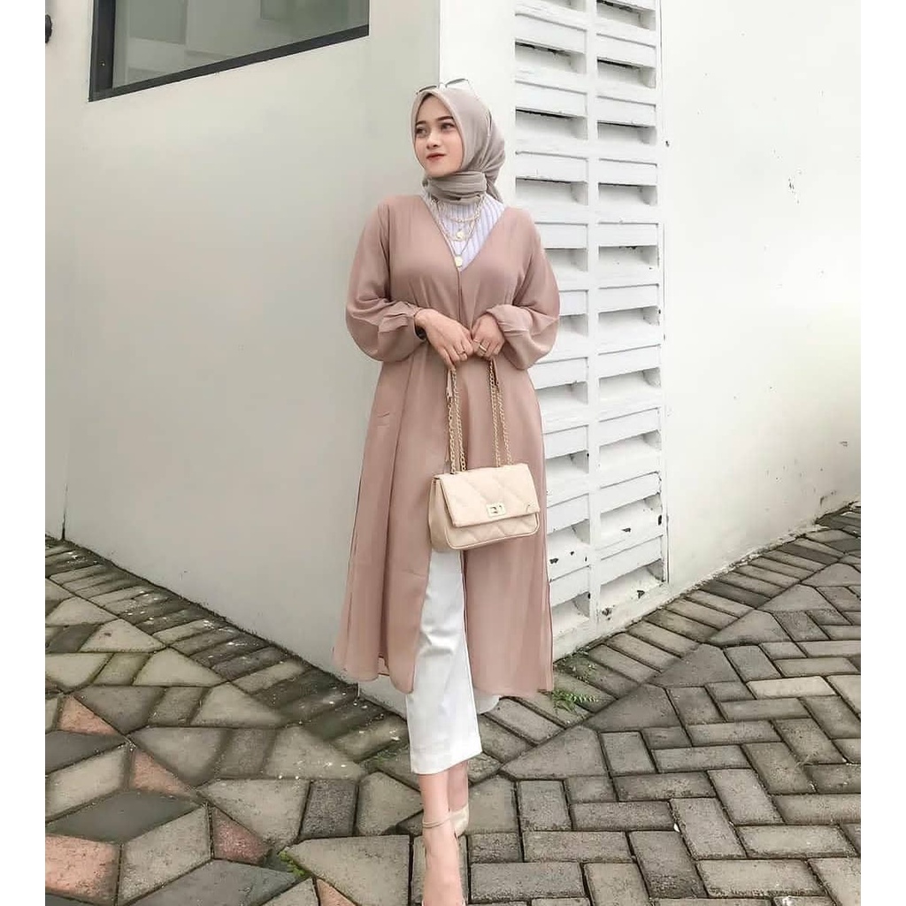 Naura Outer 014 Outer panjang kekinian terbaru termurah remaja & dewasa 2022