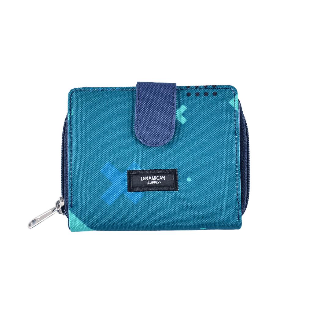 Dompet wanita pouch dompet cewek koin multifungsi mini wallet Adelyn green geometry Dinamican Supply