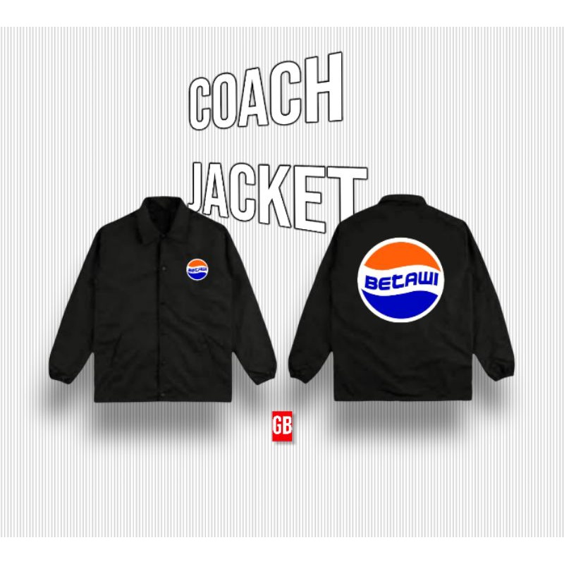 JAKET COACH BETAWI PEPSI ORIGINAL DESIGN GUEBETAWI.CO ( SAMPLE )