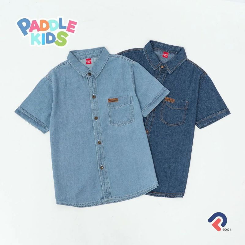 KEMEJA JEANS DENIM PADDLE KIDS (BRP373)