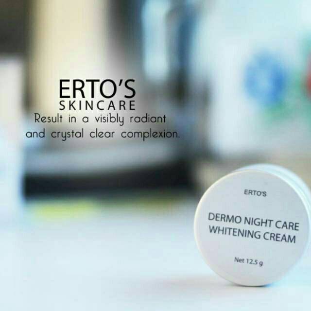 ERTOS DERMO NIGHT CARE WHITENING CREAM/ NIGTH WHITENING CREAM - PEMUTIH PENCERAH DAN PELEMBAB