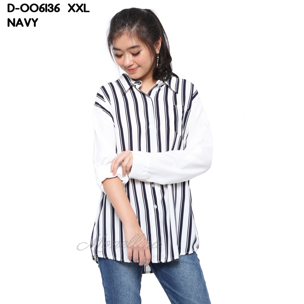 Monellina Fashion Baju Kemeja Atasan XXL Jumbo Murah Monellina Fashion Baju Kemeja Atasan XXL Jumbo Murah