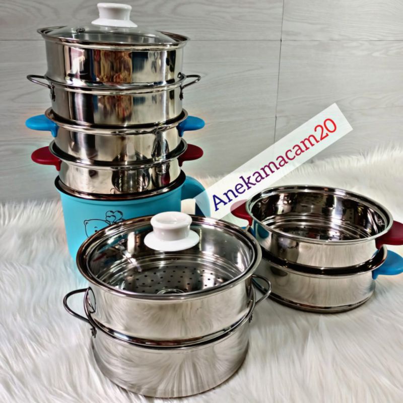 tempat kukus panci listrii 18cm - tempat kukus panci listrik fashion