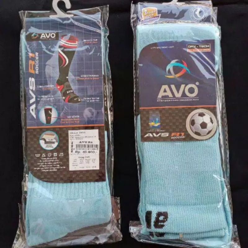 KAOS KAKI BOLA ORIGINAL AVO AVS R1 SOCCER, panjang di atas lutut, ANTI SLIP