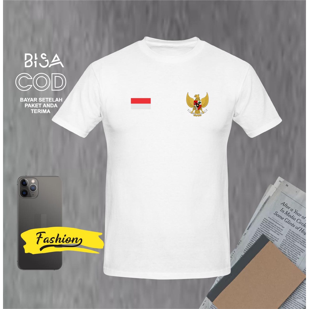 Kaos Pria Distro Garuda Bandung Original Murah/Baju Oblong Katun 30s