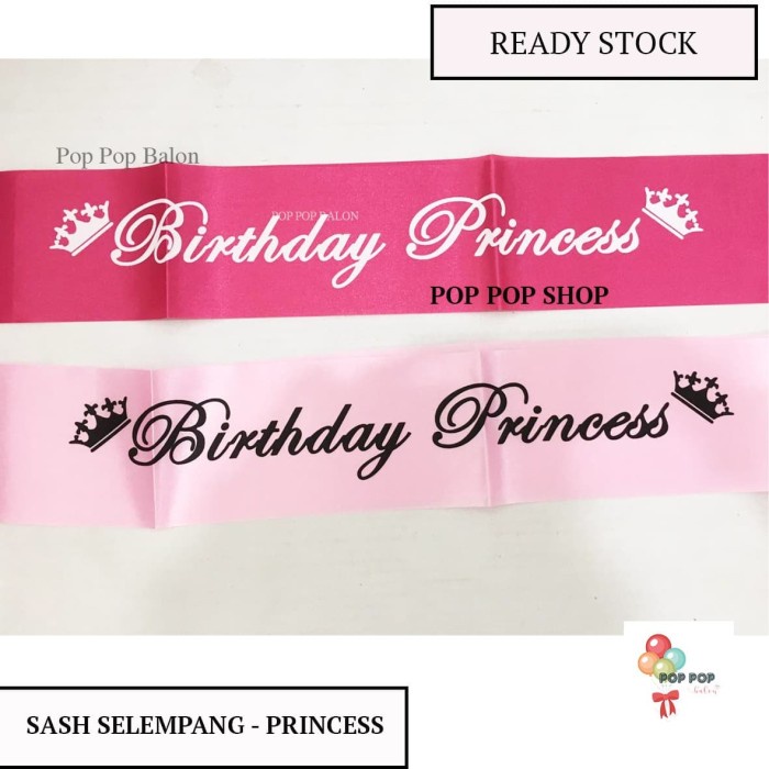 Sash-Selempang- Sash Selempang Ulang Tahun / Birthday Princess/ Birthday Boy - Boy -Selempang-Sash.