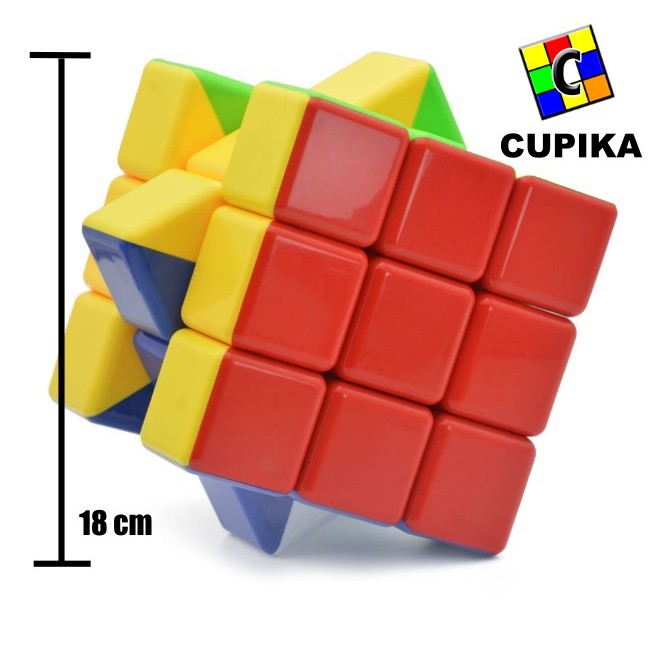 Rubik Raksasa Jumbo Big 3x3 18 cm Giant Cube 3x3x3 HeShu Stickerless 18cm besar