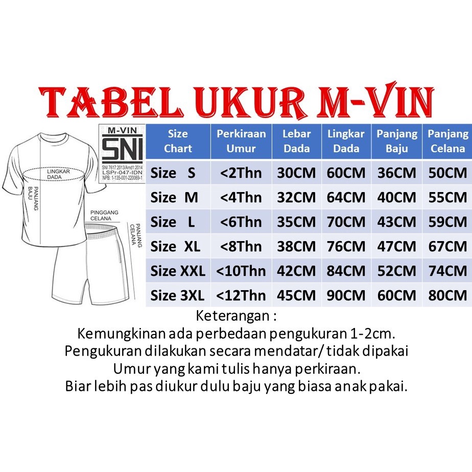 M-VIN SETELAN PANJANG / SET BAJU ANAK COWOK / CEWEK UNISEX CELANA PANJANG 1-12 TAHUN FULLPRINT