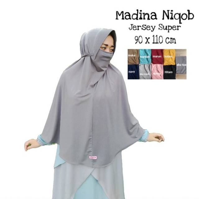 JIlbab Cadar Bahan jersey Madina