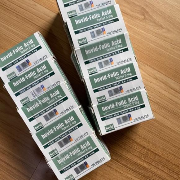 Special Offer✔️⚠️ (Ready Stock) Hovid Folic Acid 5 mg per strip termurah